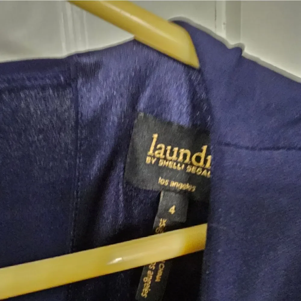NWT Laundry elegant navy blue dress sz 4